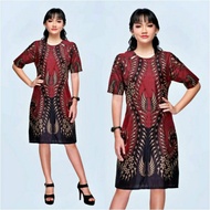 RJ623 Dress Batik Jumbo Modern 4L-5L Tunik Batik Big Size XXXL Seragam