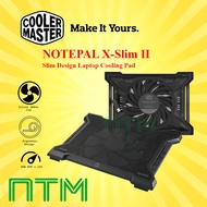 COOLER MASTER NOTEPAL X-SLIM II SILENT 140MM FAN ULTRA SLIM 15.6" LAPTOP COOLING PAD WITH 2 USB HUBS