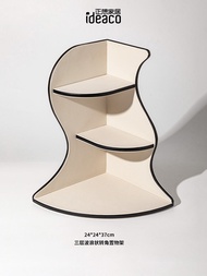 ตู้เก็บเครื่องสำอางแบบหมุนได้ Ideaco Multi-layer Corner Shelf ชั้นวางของในห้องนอน เคสจัดระเบียบเครื่