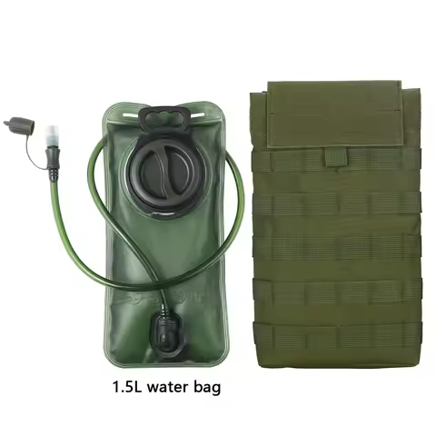 The 1.5L one-key quick-release water bag is equipped with a hanging bag that can be hung on the vest