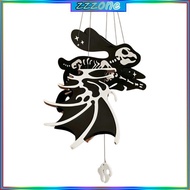 zzz Doorway Holiday Accent Bone Figure Hanging Ornament with Pull String Feature Bat Outline and 3D 