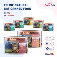 Feline Natural Cat Canned Food 170g Beef Chicken Lamb Beef &amp; Hoki Chicken &amp; Lamb Chicken &amp; Venison Lamb &amp; Salmon Flavor