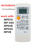 รีโมทแอร์ มิตซูบิชิ Mitsubishi รุ่น Econo Air (ขอบหน้าจอสีเงิน)Universal AC Air Conditioner Remote Control For MITSUBISHI MP07A MP-04A MP04B MP04A MP2B Fernbedienung Fast shipping