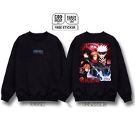 เสื้อกันหนาว CREWNECK ANIME JUJUTSU KAISEN YUJI ITADORI MEGUMI SATORU GOJO NOBARA KUGISAKI MAKI TOGE