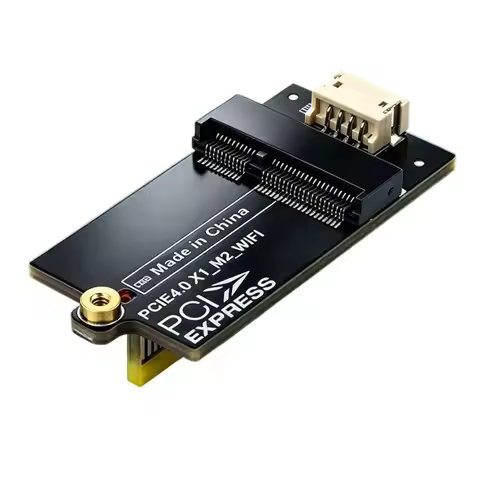 PCIe 4.0 X1 to M.2 WiFi Adapter Card Flat Design for M A+ 2230 PCIe X1 X4 X8 X16 for AX210/AX200/BE2