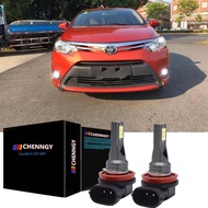 สําหรับtoyota VIOS 2014 2015 2016 2017 2018 และสําหรับTOYOTA Fortuner 2016 - 2ชิ้น6000K LEDไฟหน้าชุด