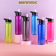 MNWHUC 750ml Water Bottles Leakproof Gym with Straw Food Degree Plastic