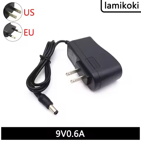 Wireless Network Router Power Adapter DC 9V 600mA Power Cord Plug 9V 0.6A Charger