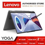 [Top Seller] Lenovo Yoga 7 14ARP8 | 82YM0065SB | 14" OLED FHD+ (1920x1200) 100% DCI-P3 Touch Screen | AMD Ryzen 7 7735U | AMD Radeon 680M Graphics | 16GB LPDDR5-6400 | 1TB SSD | Win11 Home | 2Y Premium Care