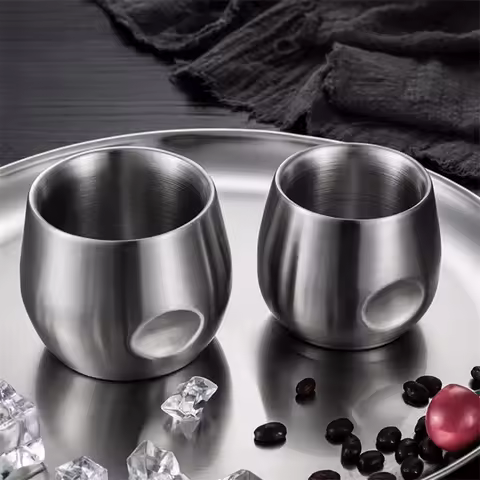 Double Wall Stainless Steel Espresso Cup 150ml 200ml Insulated Coffee Cup Insulation Tea Cup Tumbler
