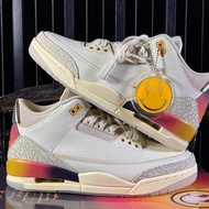 [Ready Stock Free Shipping]2025aj3 White Cement Actual Combat New Style Basketball Shoes Men's Shoes
