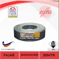 Fajar 6MM X 4CORE Flexible (control) Cable 90 Meter (100% PURE COPPER)