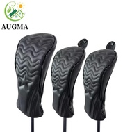 AUGMA Golf Wood Cover, PU Leather Waterproof Golf Headcover, Golf Accessories 2 Color Hybrid Mallet 