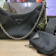 正品 PRADA 三合一斜背包