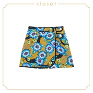 KLOSET Alien Flower Shorts (AW20-P001) กางเกง-กระโปรงสั้น ผ้าพิมพ์ลายดอกไม้