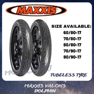 PRESA MAXXIS VOLANS DOLPHIN TUBELESS TAYAR 60/80-17 70/80-17 70/90-17 80/80-17 80/90-17