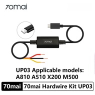 70mai Parking Surveillance Cable UP03 for A810 A510 X800 X200 Omni M500 Hardwire Kit UP03 24H Parkin