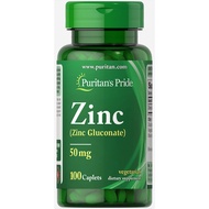 Viên Uống Kẽm Giảm Mụn Tăng Sức Đề Kháng Puritans Pride Zinc Gluconate 50mg 100 Viên - 250 viên