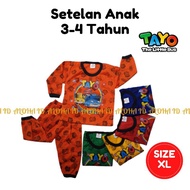 Children's Clothing Set 3-4 Years Long Sleeve TAYA Card Motif MhL Size XL