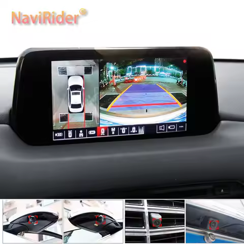 Touch Screen 360 Surround View Car Camera for Mazda Cx5 Cx3 Cx7 Cx4 Cx9 Rx7 Rx8 Atenza Alexa 6D Came