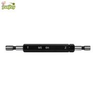 YUEJIPH Thread Plug Gauge, M5x0.8 Black Double Ends Thread Gauge, Durable 6H Tolerance Steel Materia