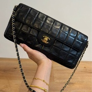 Chanel Vintage 老香 黑金 冰格包 法棍包 腋下包 斜背包 肩背包 手提包