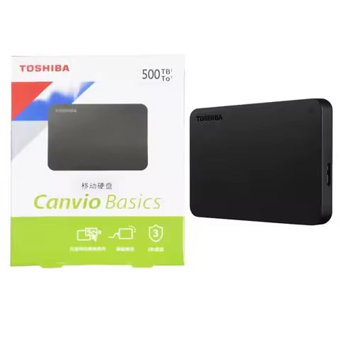 New Toshiba A3 Upgrade Black Canvio Base 500GB 1TB 2TB Disco Rigido External mechanical hard drive U
