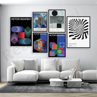 Victor Vasarely Prints, Victor Vasarely Exhibition Posters, Illusion Art, Black & White Posters Wall