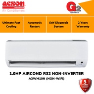 ACSON R32 1HP AIR COND (ReadyStock) A3WM10N1/A3LC10F1