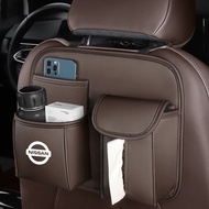 1pcs Car seat backrest storage bag multifunctional rear suspension storage bag suitable for Nissan Juke Patrol Tiida Note Cube Y62 Serena Kicks Versa J11 car interior accessories