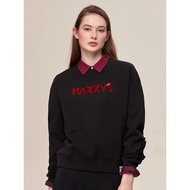 Hazzys Haggis High-Quality Crew Neck Long-Sleeved Casual Top for Women