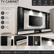 [HT Online] 8 Kaki TV Cabinet Gantung Premium | Modern TV Console | Ruang Tamu | Free Install
