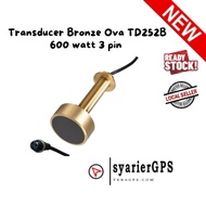 Transducer Dual Frequency 50/200kHz bronze Thru Hull  JMC  Hondex  Onwa 3 pin