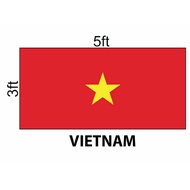 Vietnam Flag 3x5ft, Bendera Vietnam 3x5ft, Polyester