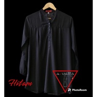 Black rayon plain blouse, black rayon plain blouse, lasenta jumbo plain blouse, rayon plain blouse
