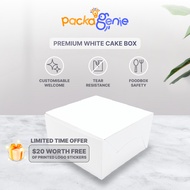 【SG SELLER🇸🇬】Premium White Square Cake Box (With Lami) 8"/9"/10"