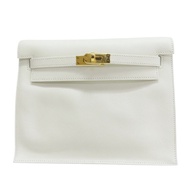 白色 Evercolor牛皮 Kelly Danse 肩背包 B刻 金釦【HERMES 愛馬仕】