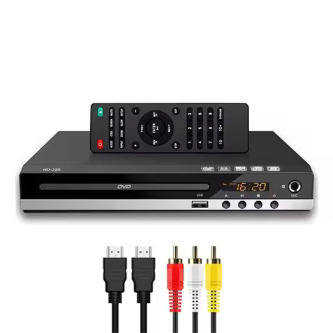 Home DVD Player Full High-defination 1080P Digital EVD-Disc Player Support DVD SVCD CD-RW VCD