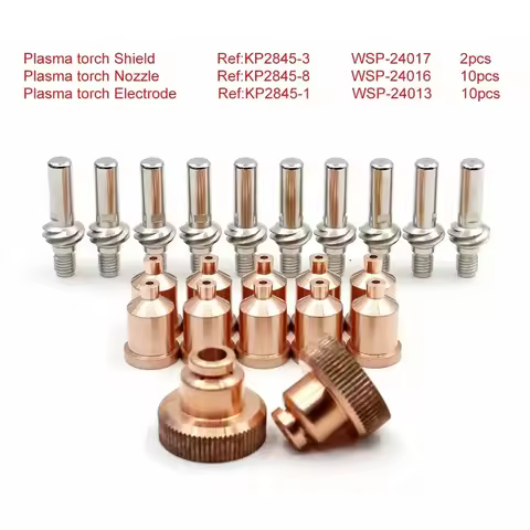22pc KP2845-8 KP2845-1 Plasma 1.7mm Tips KP2845-3 For LC105 Tomahawk 1538 Plasma Torch Electrode Pla