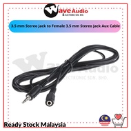 3.5mm Stereo Plug to 3.5mm Stereo Socket Cable 3M/5M