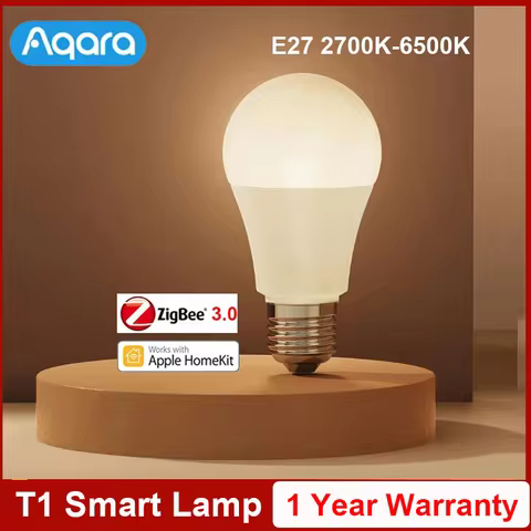 Aqara Smart LED Bulb T1 Zigbee 3.0 E27 2700K-6500K 220-240V Bluetooth Smart home Light For Xiaomi mi