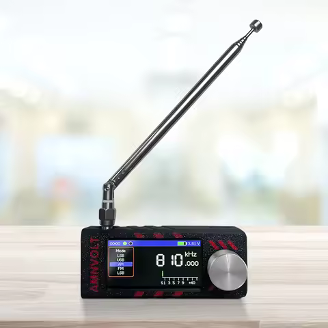 SI4732 0.5-108mhz LSB USB AM FM FM/AM Radio 1.9inch IPS Screen Mini Pocket Radio Portable Radio All 