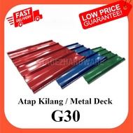 Atap Kilang / Metal Deck / Metal Roofing Zinc / Zink Kilang / Bumbung / Awning / Industrial Roof Sheet G28 G30 G32