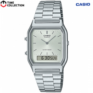 Casio AQ-230A-7AMQYDF Digital Analog Stainless Steel Strap Watch