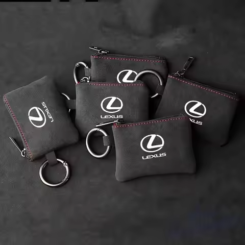 Car Key Bag Suede Wallet Card Coins Storage Pouch Keychain Cover Accessories For Lexus ES300 RX330 R
