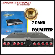 CALIBER Pre-Amp 7-Band CPE-770 Equalizer with subwoofer output suitable for all type of car audio pr