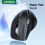 UGREEN Hyper-Fast Scroll Wireless Mouse Bluetooth 5.4 2.4G Ergonomic for Macbook Tablet Laptops PC