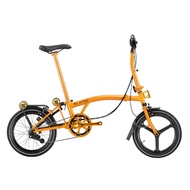 Foldable Bicycle (Tri-Fold) ROYALE Carbon GT M9 16in 9spd - Caramel