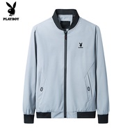 PLAYBOY แขนยาวเสื้อแจ็คเก็ตบอมเบอร์และเสื้อโค้ท