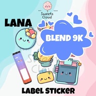 BLEND 9K Cartoon Fruit Stickers 2.5cm - 8.5cm DISPOSABLE Labels Stationery 9000 pcs LANA